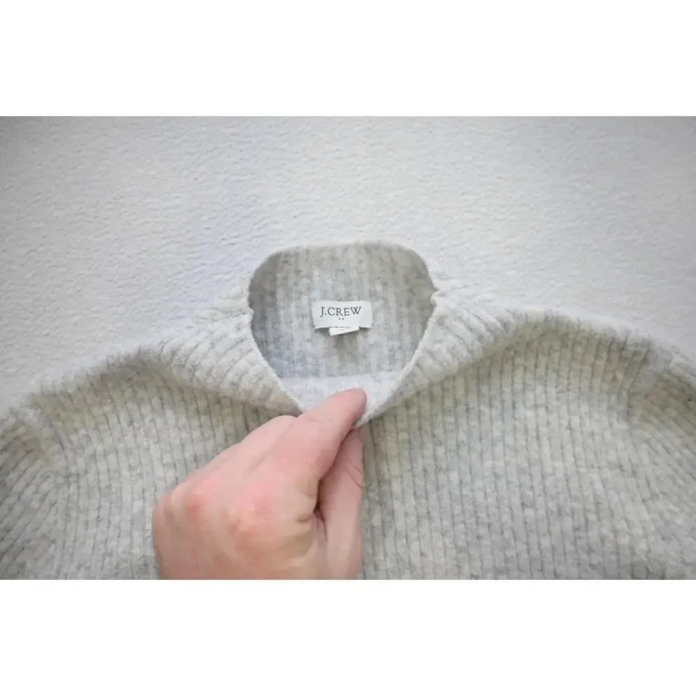 J Crew Turtleneck Sweater Acrylic‎ Blend Pullover Gray Casual Womens Size Small